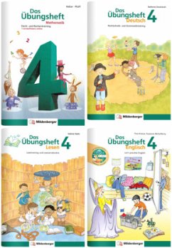 Sicher ins 5. Schuljahr - Paket: Rechnen - Schreiben - Lesen - Grammatik - Englisch · Klasse 4, 4 Teile von Mildenberger
